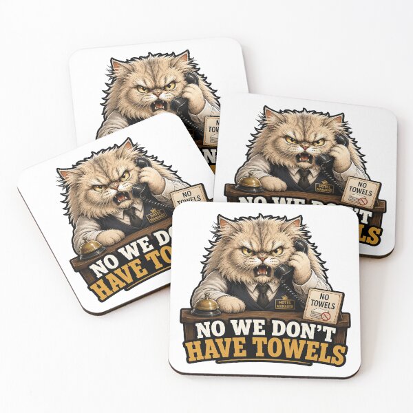 Item preview, Funny Hotel Staff Gift Angry Cat Hospitality Worker Humor  designed and sold by Gentlestate.