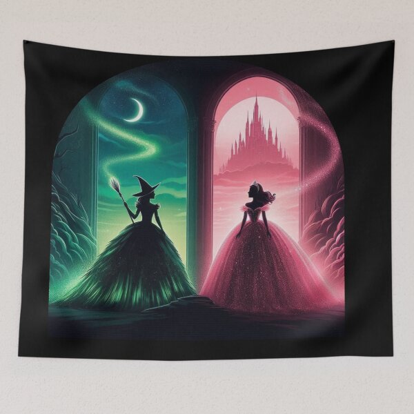 Item preview, Elphaba & Glinda Wicked the Musical Defying Gravity designed and sold by NerdiPop.