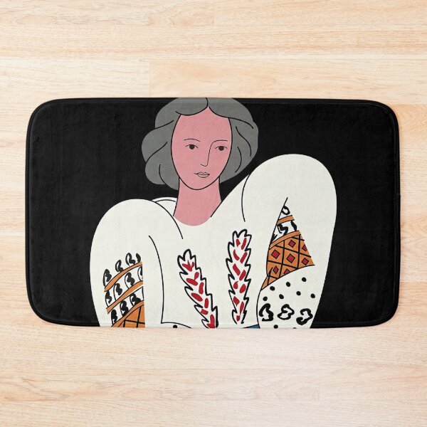 Item preview, Vintage Boho Woman in Embroidered Blouse designed and sold by benjaminmayer99.