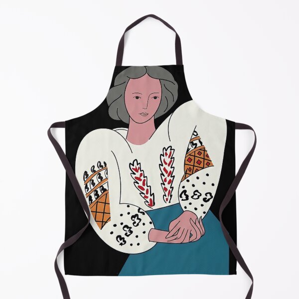 Item preview, Vintage Boho Woman in Embroidered Blouse designed and sold by benjaminmayer99.