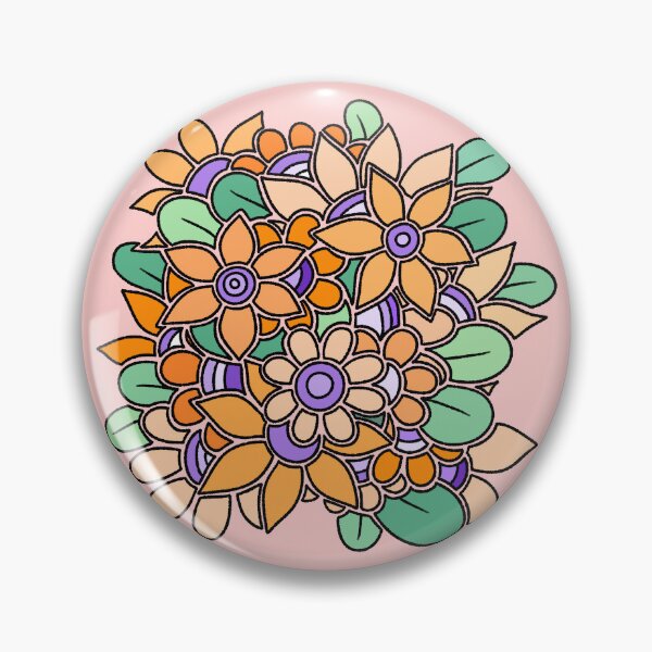 Item preview, Orange Purple Flower Art designed and sold by ubborn.