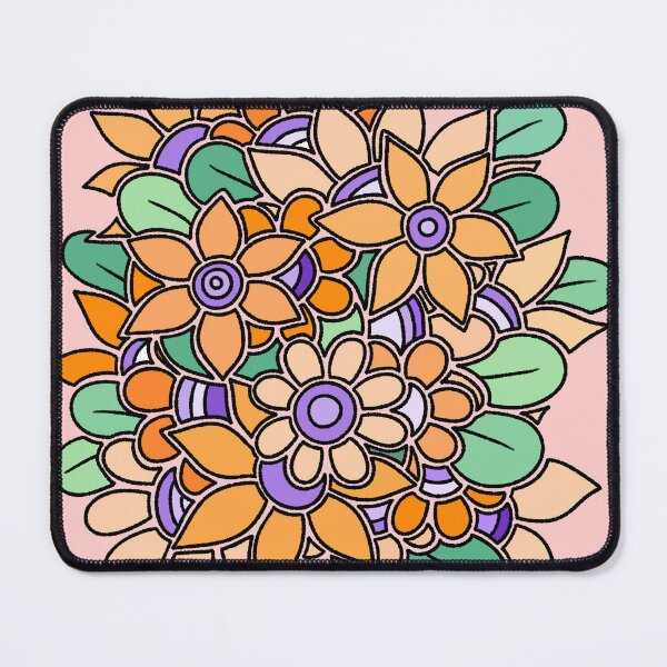 Item preview, Orange Purple Flower Art designed and sold by ubborn.