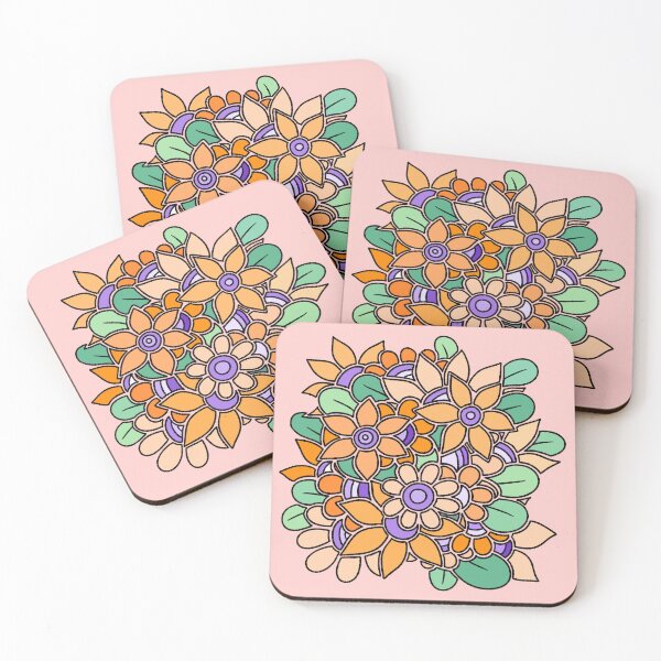 Item preview, Orange Purple Flower Art designed and sold by ubborn.