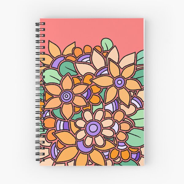 Item preview, Orange Purple Flower Art designed and sold by ubborn.