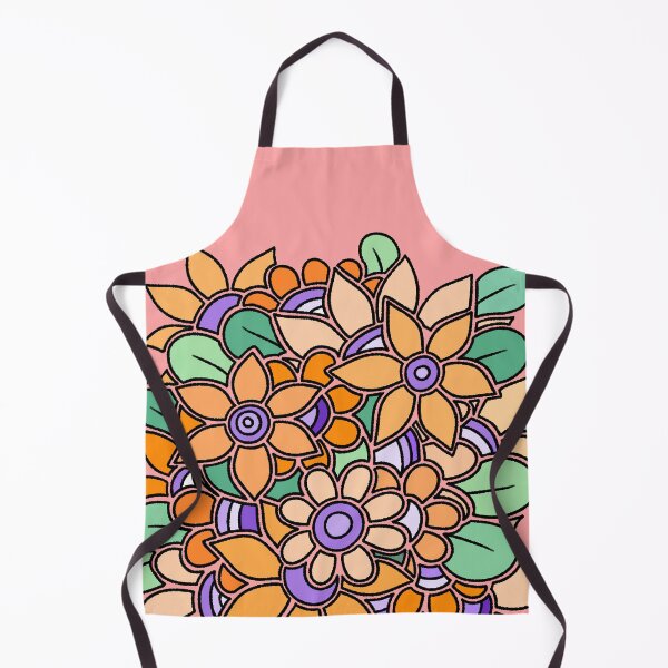 Item preview, Orange Purple Flower Art designed and sold by ubborn.