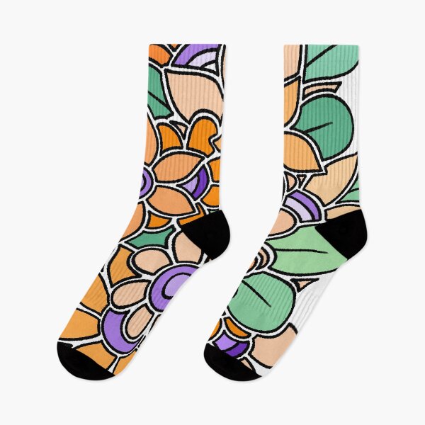 Item preview, Orange Purple Flower Art designed and sold by ubborn.