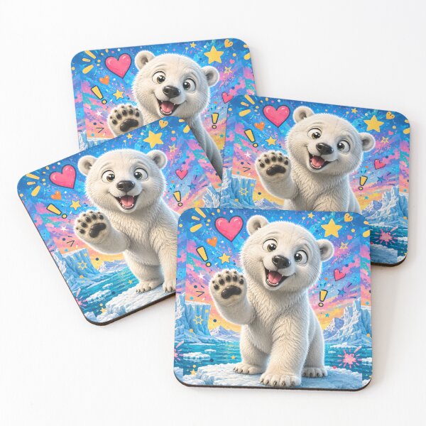 Item preview, Cute Polar Bear Arctic Adventure designed and sold by Rohan132.
