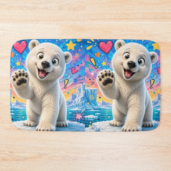 Item preview, Cute Polar Bear Arctic Adventure designed and sold by Rohan132.