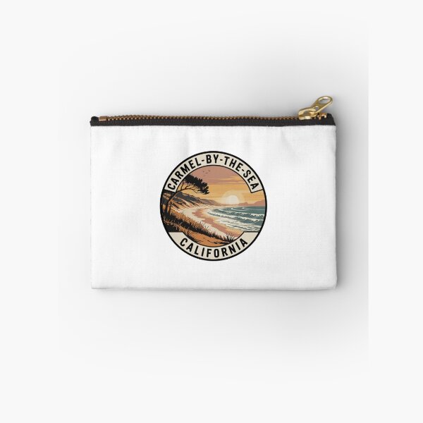Item preview, Carmel Beach California: Vintage Beach Cliff Illustration designed and sold by CircinusStore.