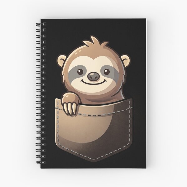 Item preview, Chillin Sloth In Your Pocket Cute Funny Cartoon Sloth designed and sold by Alexis Art Collection.
