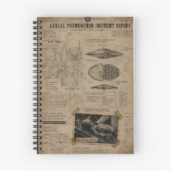 Item preview, Roswell UFO Incident Classified Report Vintage Document Art designed and sold by Extravanganzza.