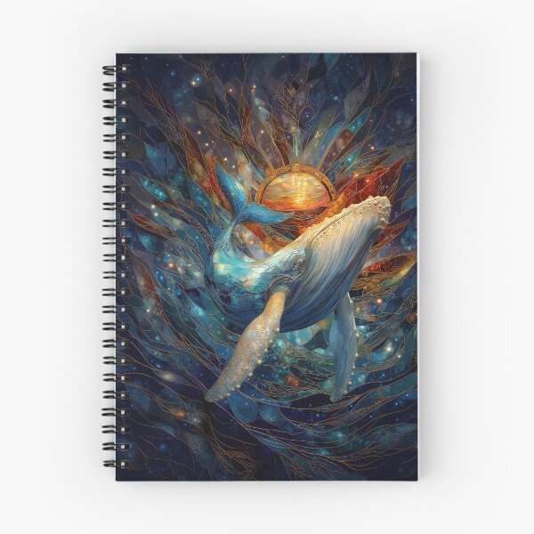 Item preview, Celestial Whale in Radiant Light designed and sold by Lena Owens at OLena Art..