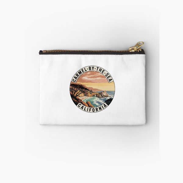 Item preview, Carmel Beach California: Vintage Beach Cliff Illustration designed and sold by CircinusStore.