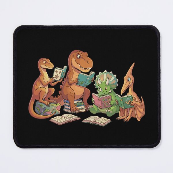 Item preview, Cute Dinosaur Reading Club | Funny Retro Dino Cartoon designed and sold by Krasnovaovaova.