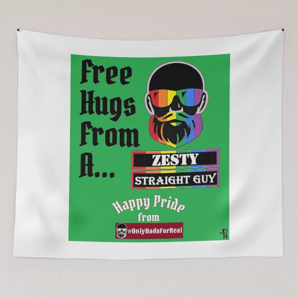 Item preview, Free Hugs Zesty Straight Guy (Green) *More Colors Available in Collection designed and sold by OnlyDadsForReal.