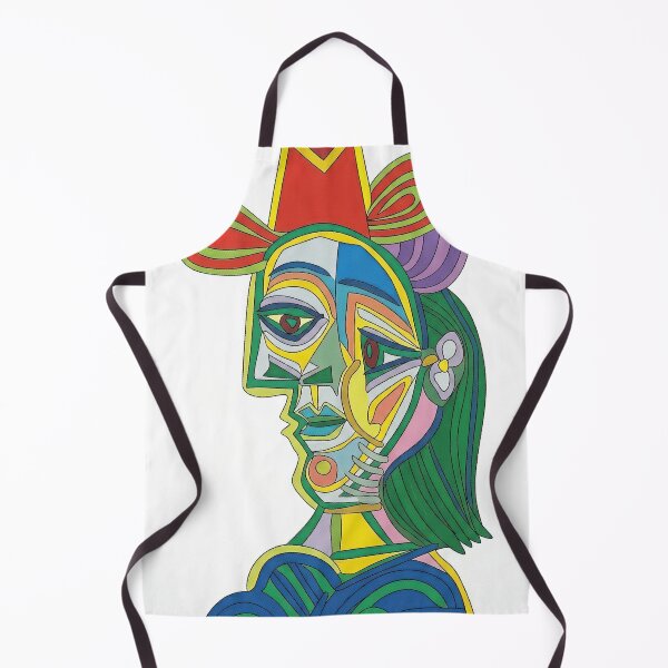Item preview, Abstract Cubist Woman Portrait in Vibrant Neon Colors designed and sold by fredcomeaux8.