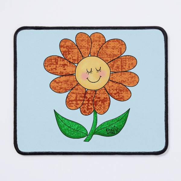 Item preview, Orange Smiling Flower designed and sold by Karine Jones.