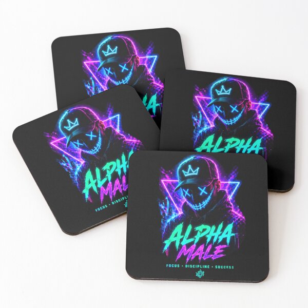 Item preview, Alpha Male Neon Cyberpunk Streetwear Art designed and sold by Bismillah-Najah.