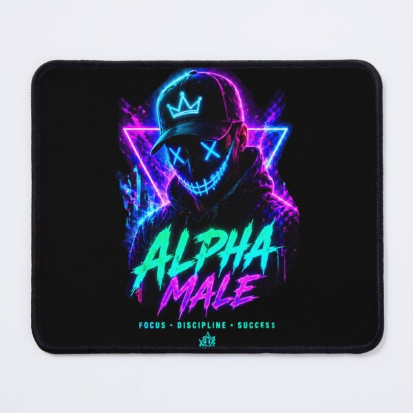 Item preview, Alpha Male Neon Cyberpunk Streetwear Art designed and sold by Bismillah-Najah.