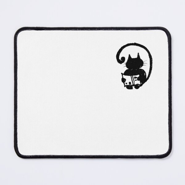 Item preview, Tiny Reading Cat - Cozy Black Cat Illustration designed and sold by Vesivariart.