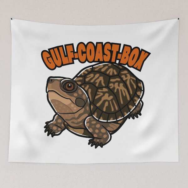 Item preview, Gulf Coast Box Turtle Japanese Pop Art designed and sold by Rie-TortoTurtle.