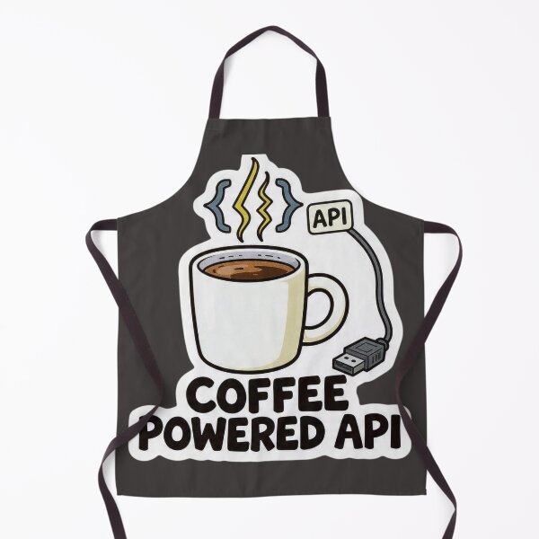 Item preview, Coffee Powered API Funny Programmer Caffeine Sticker designed and sold by islam gamal.