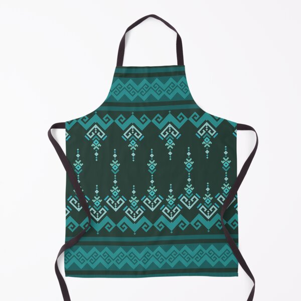 Item preview, Teal Tribal Seamless Border Pattern designed and sold by PowerAntShop.