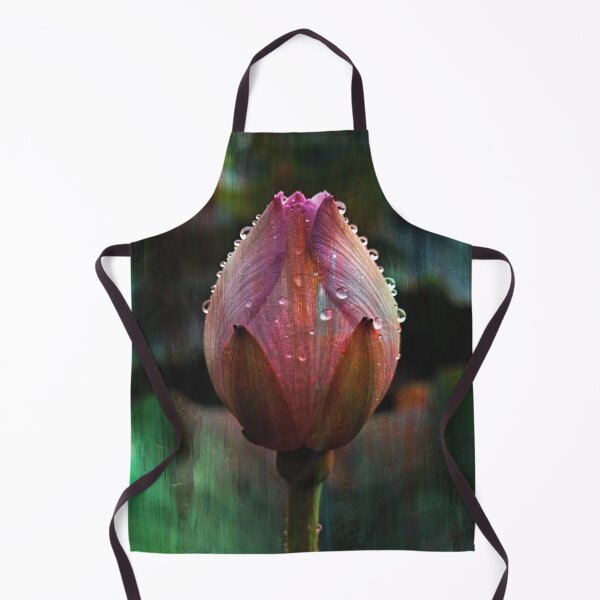 Item preview, Lotus Bud with Water Droplets designed and sold by WitchyBotanicaArt.
