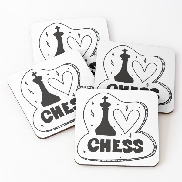 Item preview, I Love Chess – Cute Cartoon Chess Lover Graphic Design designed and sold by CalculatedChaos.
