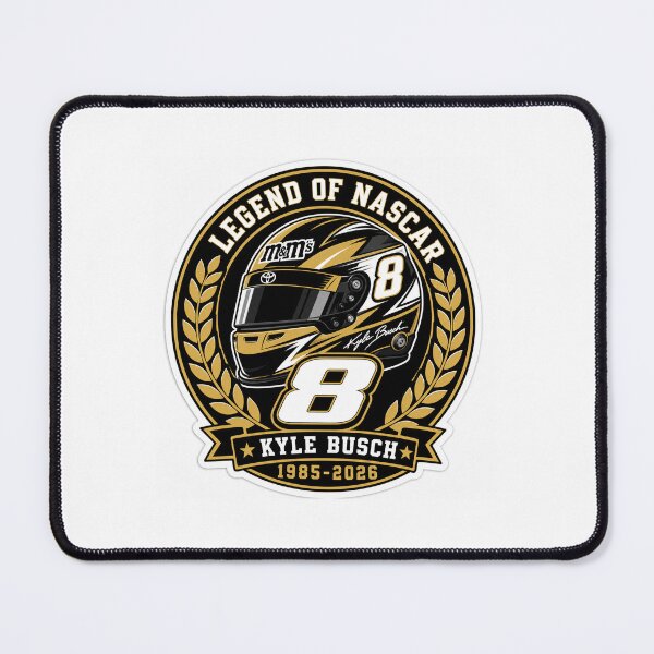 Item preview, Kyle Busch "Legend of NASCAR" Helmet Sticker (1985-2026) designed and sold by Atlant11.