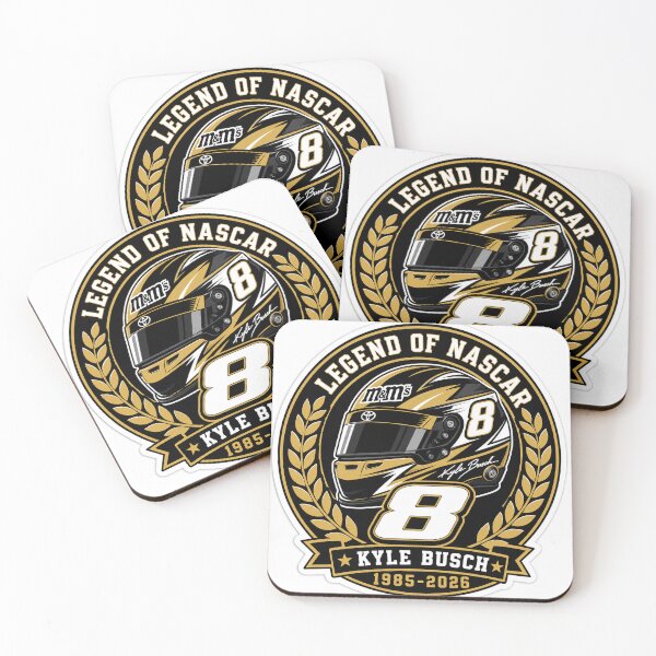 Item preview, Kyle Busch "Legend of NASCAR" Helmet Sticker (1985-2026) designed and sold by Atlant11.