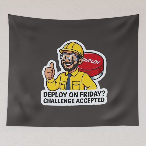 Item preview,  Deploy On Friday Challenge Accepted DevOps designed and sold by islam gamal.