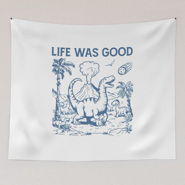 Item preview, Life Was Good When Dinosaurs Existed | Vintage Dino Art designed and sold by Krasnovaovaova.