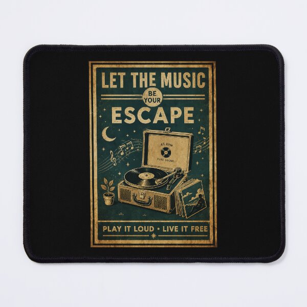 Item preview, Vintage Music Escape Retro Record Player Night Mood designed and sold by ferminhays.