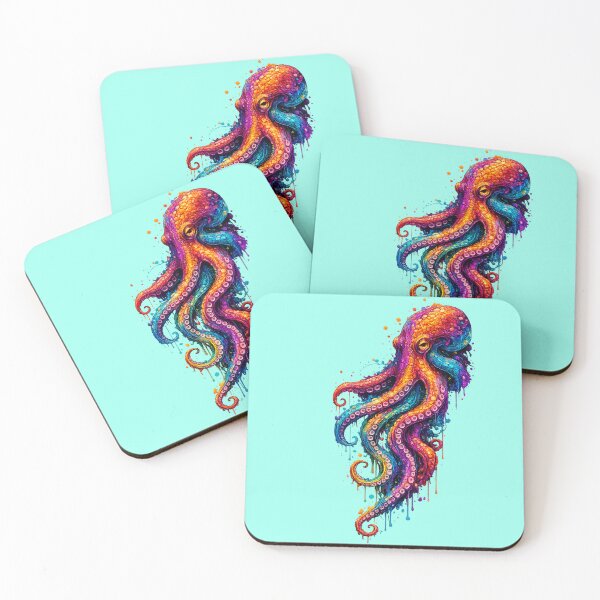 Item preview, Octopus Color Splash designed and sold by Pretty Lil Problem.