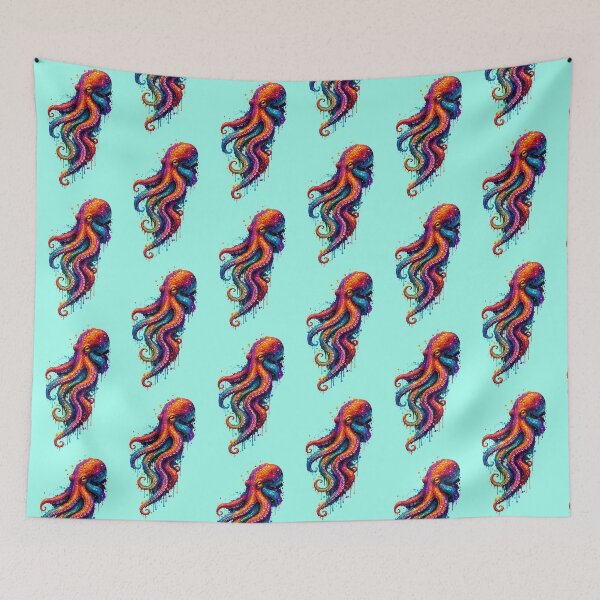 Item preview, Octopus Color Splash designed and sold by Pretty Lil Problem.