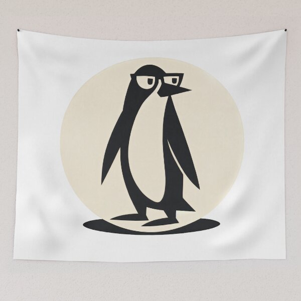 Item preview, T-Shirt - Sticker - Penguin Style – Minimalist Cool designed and sold by ForeverPrintsOK.