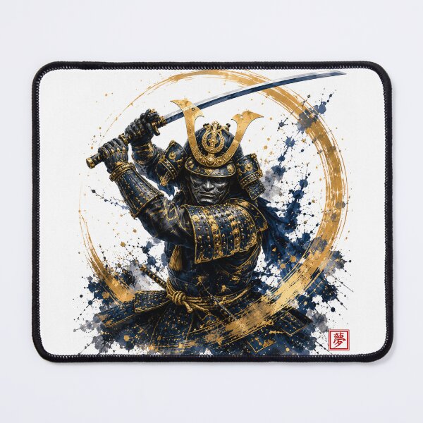 Item preview, Gold & Obsidian: The Dragon-Armored Samurai designed and sold by schwa24jpn.