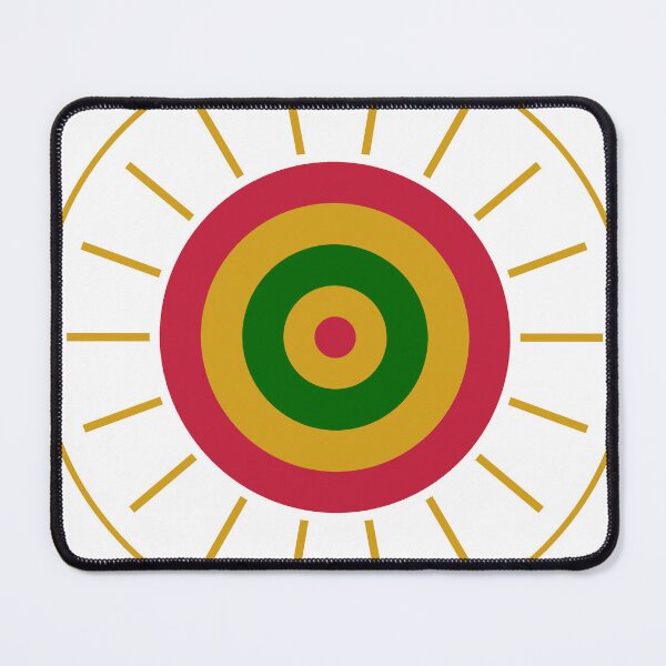 Item preview, African Sun Mandala Tribal Colorful Round Sticker designed and sold by AfricanArtHub.