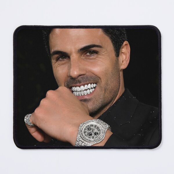 Item preview, Mikel Arteta Iced Out Grin designed and sold by Vysionia Media Market.