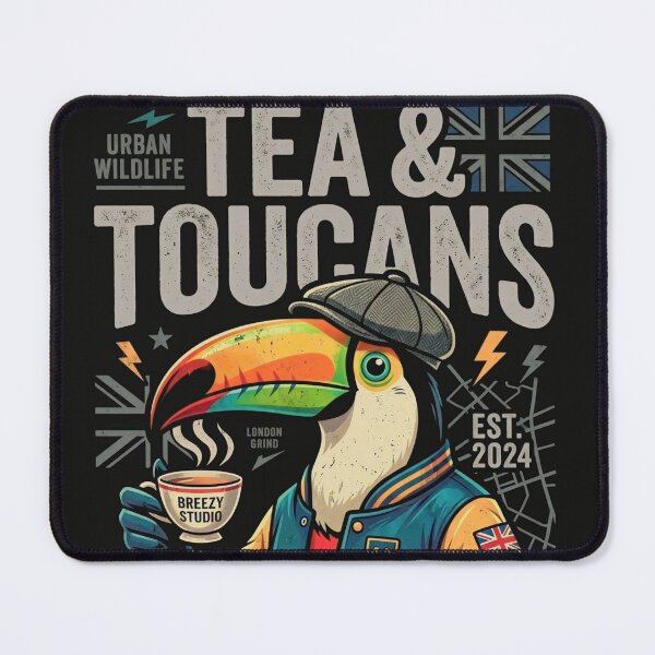 Item preview, Tea & Toucans designed and sold by Breezy Studio.