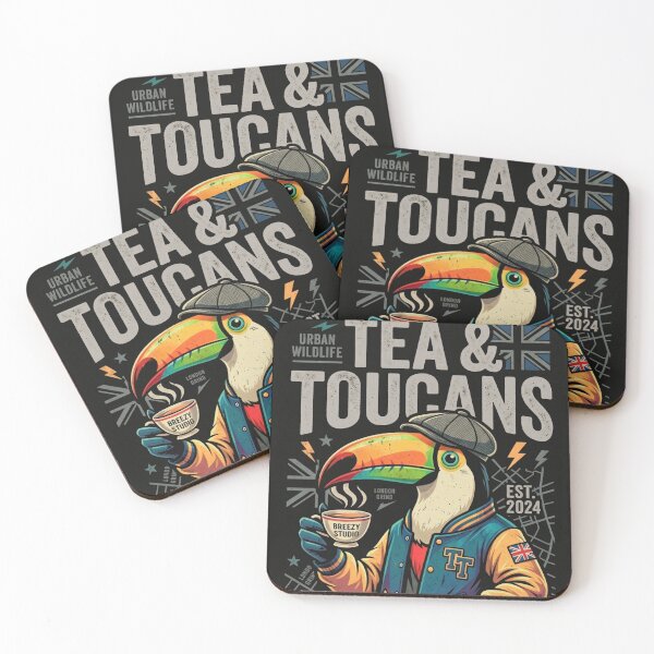 Item preview, Tea & Toucans designed and sold by Breezy Studio.