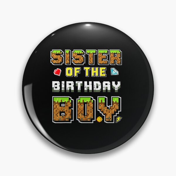 Item preview, Sister of the Birthday Boy Pixel Gaming Party Celebration designed and sold by FGTV2021.