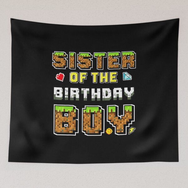 Item preview, Sister of the Birthday Boy Pixel Gaming Party Celebration designed and sold by FGTV2021.