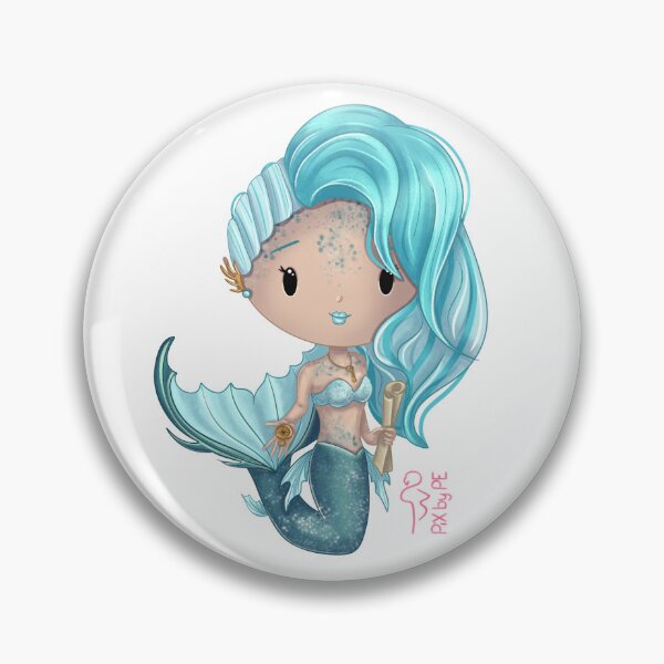 Item preview, THE EXPLORER Mermaid – Chibi Girl | Cute Illustration designed and sold by PiX by PE.