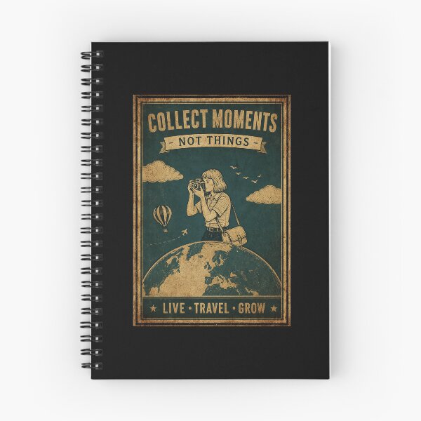 Item preview, Vintage Travel Photography Collect Moments Not Things Illustration designed and sold by ferminhays.