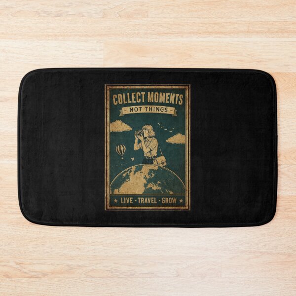 Item preview, Vintage Travel Photography Collect Moments Not Things Illustration designed and sold by ferminhays.