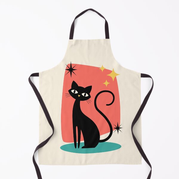 Item preview, Mid Century Modern Atomic Cat Portrait designed and sold by Volt Junkies.