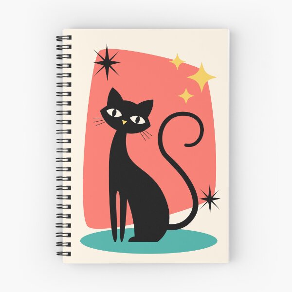 Item preview, Mid Century Modern Atomic Cat Portrait designed and sold by Volt Junkies.