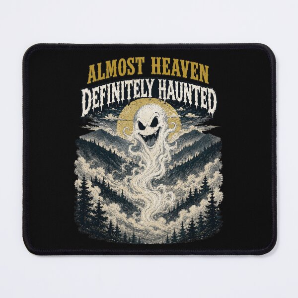 Item preview, Almost Heaven Definitely Haunted West Virginia Ghost Mountains designed and sold by Sonic Nova Studios.